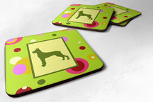 Load image into Gallery viewer, Great Dane Coasters - Set of 4 Lightweight Foam, Absorbent Drink Coasters