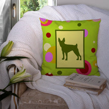 Load image into Gallery viewer, Fox Terrier Throw Pillow - 14x14 Decorative Pillow – Art for Your Home &amp; Patio