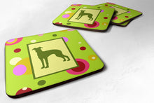 Load image into Gallery viewer, Italian Greyhound Coasters - Set of 4 Lightweight Foam, Absorbent Drink Coasters
