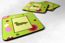 Load image into Gallery viewer, Dachshund Coasters - Set of 4 Lightweight Foam, Absorbent Drink Coasters