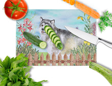 Load image into Gallery viewer, Alaskan Malamute Spring Glass Cutting Boards – Durable, Decorative Kitchen Art Large CK1200LCB