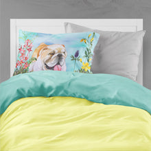 Load image into Gallery viewer, English Bulldog Spring  Standard Pillowcase – Artistic Decorative Front, White Back CK1201PILLOWCASE