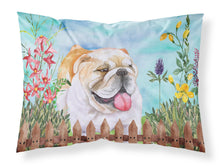 Load image into Gallery viewer, English Bulldog Spring  Standard Pillowcase – Artistic Decorative Front, White Back CK1201PILLOWCASE