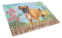 Load image into Gallery viewer, German Boxer Spring Glass Cutting Boards – Durable, Decorative Kitchen Art Large CK1202LCB