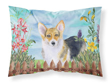 Load image into Gallery viewer, Pembroke Corgi Spring  Standard Pillowcase – Artistic Decorative Front, White Back CK1204PILLOWCASE