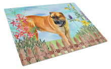 Load image into Gallery viewer, Boerboel Mastiff Spring Glass Cutting Boards – Durable, Decorative Kitchen Art Large CK1208LCB