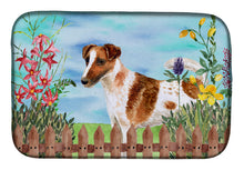 Load image into Gallery viewer, Smooth Fox Terrier Spring Dish Drying Mat – Absorbent, Artistic Kitchen Essentials CK1209DDM