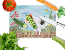 Load image into Gallery viewer, Fox Terrier Spring Glass Cutting Boards – Durable, Decorative Kitchen Art Large CK1212LCB