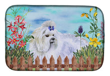 Load image into Gallery viewer, Maltese Spring Dish Drying Mat – Absorbent, Artistic Kitchen Essentials CK1213DDM