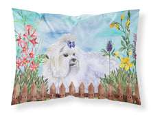 Load image into Gallery viewer, Maltese Spring  Standard Pillowcase – Artistic Decorative Front, White Back CK1213PILLOWCASE
