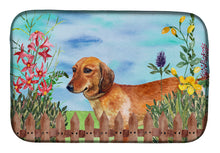 Load image into Gallery viewer, Dachshund Spring Dish Drying Mat – Absorbent, Artistic Kitchen Essentials CK1214DDM