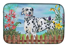 Load image into Gallery viewer, Dalmatian Spring Dish Drying Mat – Absorbent, Artistic Kitchen Essentials CK1215DDM