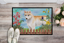 Load image into Gallery viewer, Siberian Husky Spring Doormat - 18x27 Decorative Floor Mat – Indoor/Outdoor Rug with Artistic Flair CK1217MAT