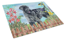 Load image into Gallery viewer, Giant Schnauzer Spring Glass Cutting Boards – Durable, Decorative Kitchen Art Large CK1222LCB