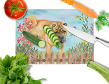 Load image into Gallery viewer, Shar Pei Spring Glass Cutting Boards – Durable, Decorative Kitchen Art Large CK1223LCB