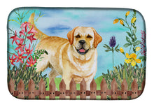 Load image into Gallery viewer, Golden Retriever Spring Dish Drying Mat – Absorbent, Artistic Kitchen Essentials CK1226DDM