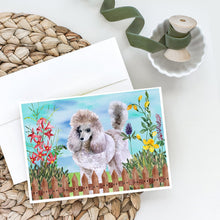 Load image into Gallery viewer, Poodle Spring Greeting Cards -  Blank Note Cards – 8-Pack of Artist-Designed Cards with Envelopes