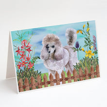 Load image into Gallery viewer, Poodle Spring Greeting Cards -  Blank Note Cards – 8-Pack of Artist-Designed Cards with Envelopes