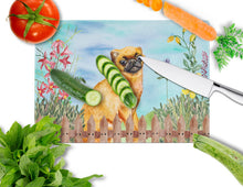 Load image into Gallery viewer, Small Brabant Griffon Spring Glass Cutting Boards – Durable, Decorative Kitchen Art Large CK1229LCB