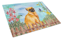 Load image into Gallery viewer, Small Brabant Griffon Spring Glass Cutting Boards – Durable, Decorative Kitchen Art Large CK1229LCB