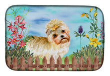 Load image into Gallery viewer, Morkie Spring Dish Drying Mat – Absorbent, Artistic Kitchen Essentials CK1230DDM