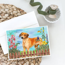 Load image into Gallery viewer, Rhodesian Ridgeback Spring Greeting Cards -  Blank Note Cards – 8-Pack of Artist-Designed Cards with Envelopes