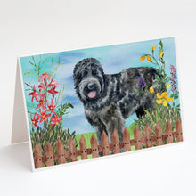 Load image into Gallery viewer, Black Russian Terrier Spring Greeting Cards -  Blank Note Cards – 8-Pack of Artist-Designed Cards with Envelopes