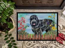 Load image into Gallery viewer, Black Russian Terrier Spring Doormat - 24x36 Decorative Floor Mat – Indoor/Outdoor Rug with Artistic Flair CK1239JMAT