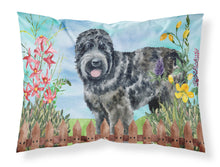 Load image into Gallery viewer, Black Russian Terrier Spring  Standard Pillowcase – Artistic Decorative Front, White Back CK1239PILLOWCASE