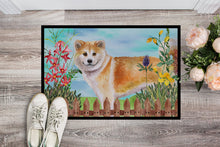 Load image into Gallery viewer, Shiba Inu Spring Doormat - 24x36 Decorative Floor Mat – Indoor/Outdoor Rug with Artistic Flair CK1240JMAT