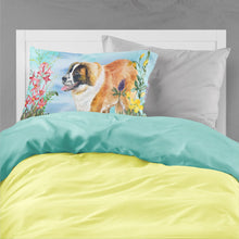 Load image into Gallery viewer, Saint Bernard Spring  Standard Pillowcase – Artistic Decorative Front, White Back CK1241PILLOWCASE
