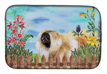 Load image into Gallery viewer, Pekingese Spring Dish Drying Mat – Absorbent, Artistic Kitchen Essentials CK1243DDM