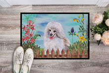 Load image into Gallery viewer, Medium White Poodle Spring Doormat - 24x36 Decorative Floor Mat – Indoor/Outdoor Rug with Artistic Flair CK1245JMAT