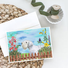 Load image into Gallery viewer, Sealyham Terrier Spring Greeting Cards -  Blank Note Cards – 8-Pack of Artist-Designed Cards with Envelopes