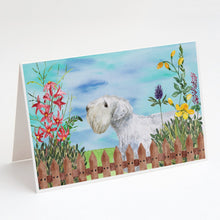 Load image into Gallery viewer, Sealyham Terrier Spring Greeting Cards -  Blank Note Cards – 8-Pack of Artist-Designed Cards with Envelopes