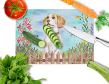 Load image into Gallery viewer, Beagle Spring Glass Cutting Boards – Durable, Decorative Kitchen Art Large CK1248LCB