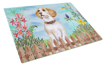 Load image into Gallery viewer, Beagle Spring Glass Cutting Boards – Durable, Decorative Kitchen Art Large CK1248LCB
