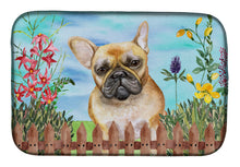 Load image into Gallery viewer, French Bulldog Spring Dish Drying Mat – Absorbent, Artistic Kitchen Essentials CK1250DDM