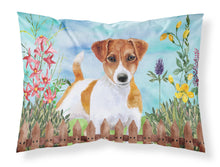 Load image into Gallery viewer, Jack Russell Terrier Spring  Standard Pillowcase – Artistic Decorative Front, White Back CK1251PILLOWCASE