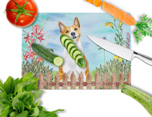 Load image into Gallery viewer, Basenji Spring Glass Cutting Boards – Durable, Decorative Kitchen Art Large CK1254LCB