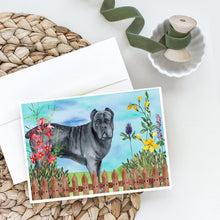 Load image into Gallery viewer, Cane Corso Spring Greeting Cards -  Blank Note Cards – 8-Pack of Artist-Designed Cards with Envelopes