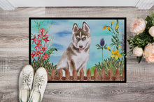 Load image into Gallery viewer, Siberian Husky Grey Spring Doormat - 24x36 Decorative Floor Mat – Indoor/Outdoor Rug with Artistic Flair CK1258JMAT