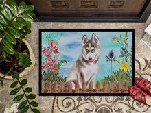Load image into Gallery viewer, Siberian Husky Grey Spring Doormat - 18x27 Decorative Floor Mat – Indoor/Outdoor Rug with Artistic Flair CK1258MAT