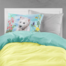 Load image into Gallery viewer, Westie Spring  Standard Pillowcase – Artistic Decorative Front, White Back CK1263PILLOWCASE