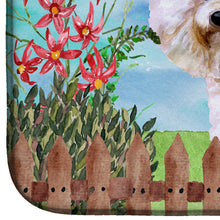 Load image into Gallery viewer, Bichon Frise #2 Spring Dish Drying Mat – Absorbent, Artistic Kitchen Essentials CK1267DDM