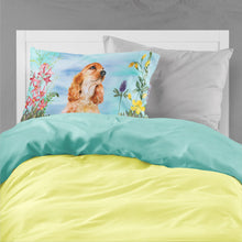 Load image into Gallery viewer, Cocker Spaniel Spring  Standard Pillowcase – Artistic Decorative Front, White Back CK1268PILLOWCASE
