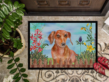 Load image into Gallery viewer, Red Dachshund Spring Doormat - 18x27 Decorative Floor Mat – Indoor/Outdoor Rug with Artistic Flair CK1269MAT