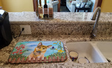 Load image into Gallery viewer, German Shepherd #2 Spring Dish Drying Mat – Absorbent, Artistic Kitchen Essentials CK1273DDM