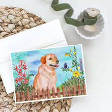 Load image into Gallery viewer, Labrador Retriever Spring Greeting Cards -  Blank Note Cards – 8-Pack of Artist-Designed Cards with Envelopes