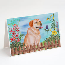 Load image into Gallery viewer, Labrador Retriever Spring Greeting Cards -  Blank Note Cards – 8-Pack of Artist-Designed Cards with Envelopes